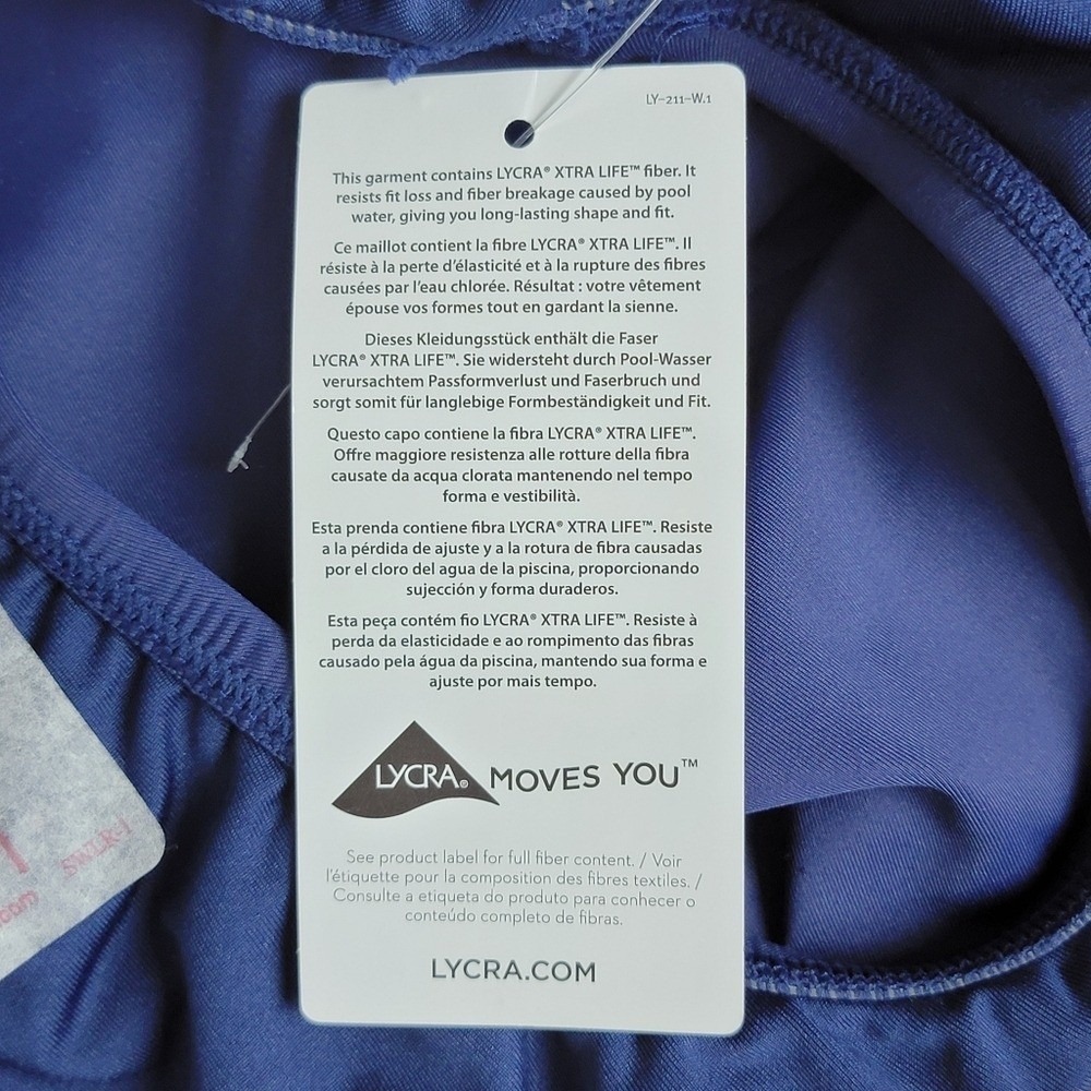 Lands' End Womens Plus Size 1X (16W-18W) Fold-Over Waistband Bikini Swim Bottoms - Picture 10 of 10